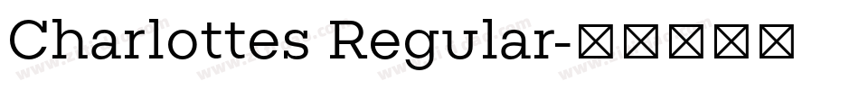 Charlottes Regular字体转换